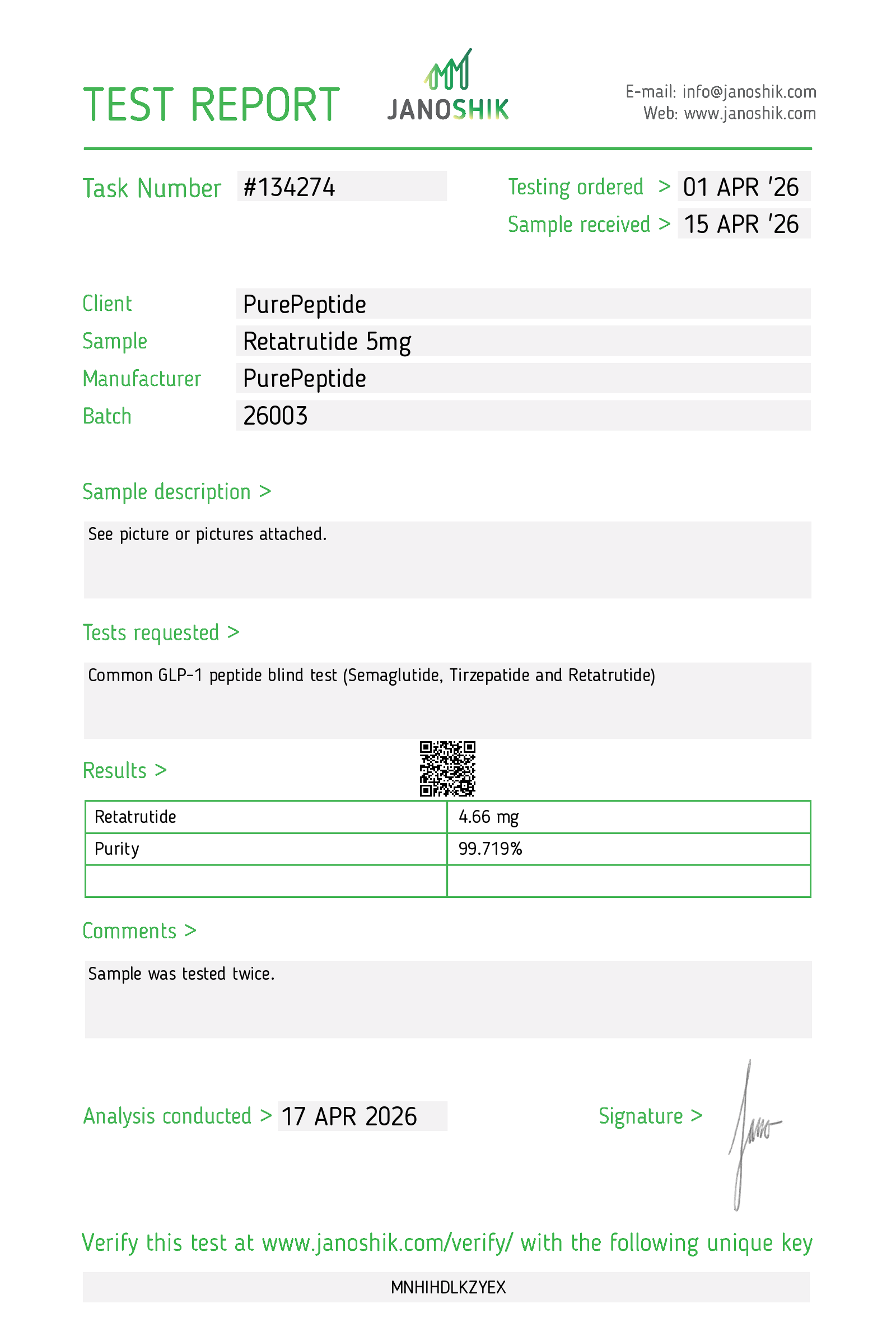 Ретатрутид (Retatrutide) 5mg